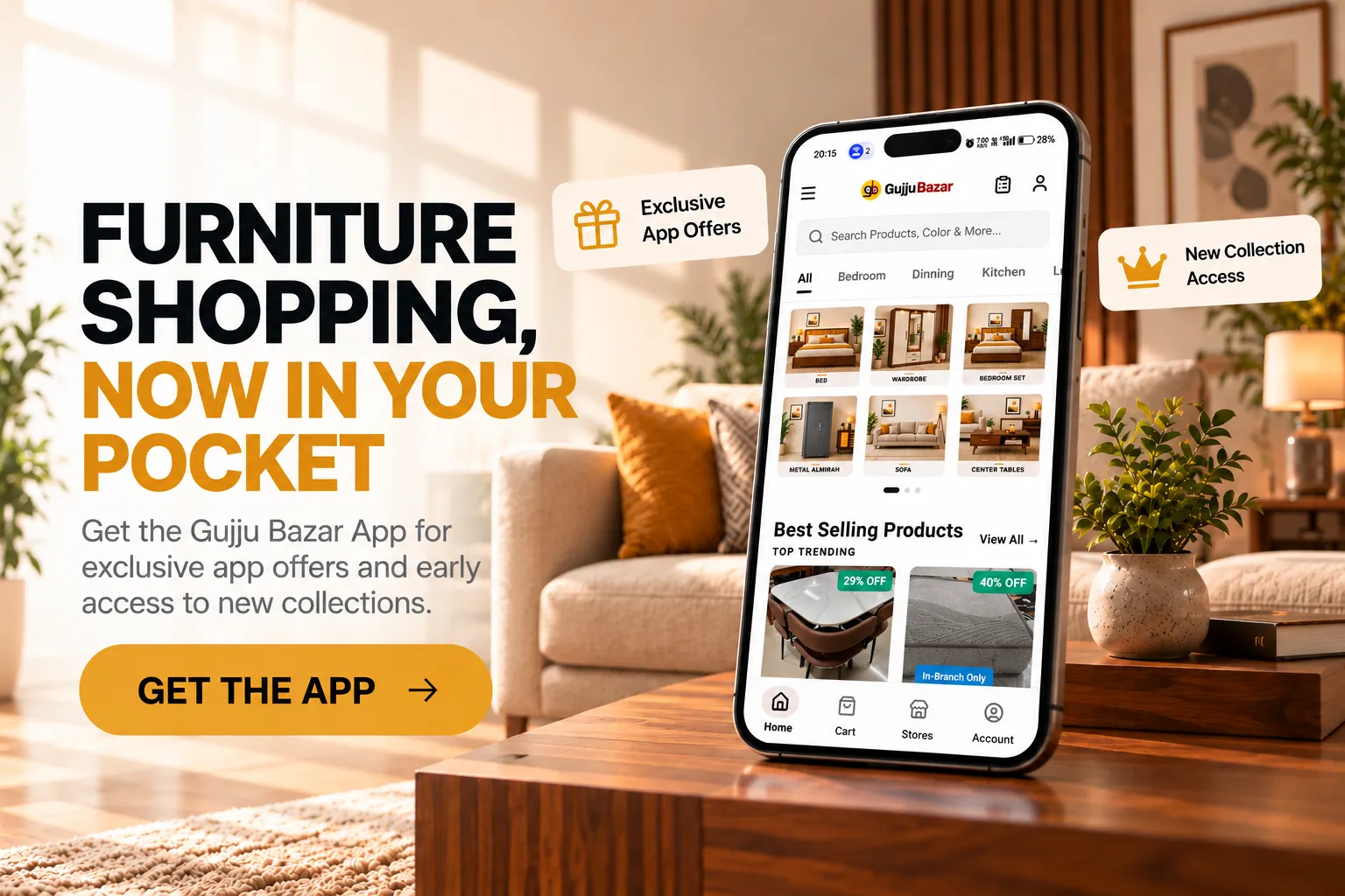 Gujju Bazar App - Furniture Shopping Now In Your Pocket